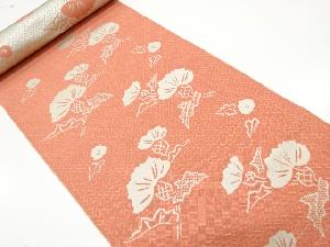 アンティーク　薊模様織り出し　八寸帯地反物